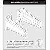 Liberty D688SEC-W-TX Face-Frame Socket Set for Bottom Mount Drawer Slides, White