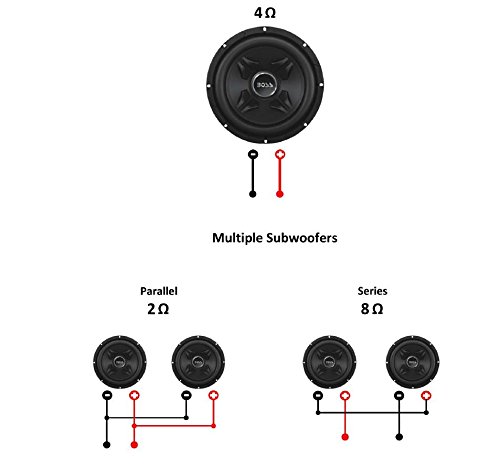 Boss Audio Systems Cxx12 Car Subwoofer - 1000 Watts Maximum Power, 12 Inch , Single 4 Ohm Voice Coil, Sold Individually,Black #TOP5