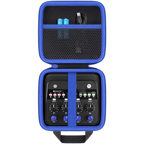 co2CREA Hard Case for Zoom PodTrak P4next Podcast Recorder, Portable Travel Storage Bag with Mesh...