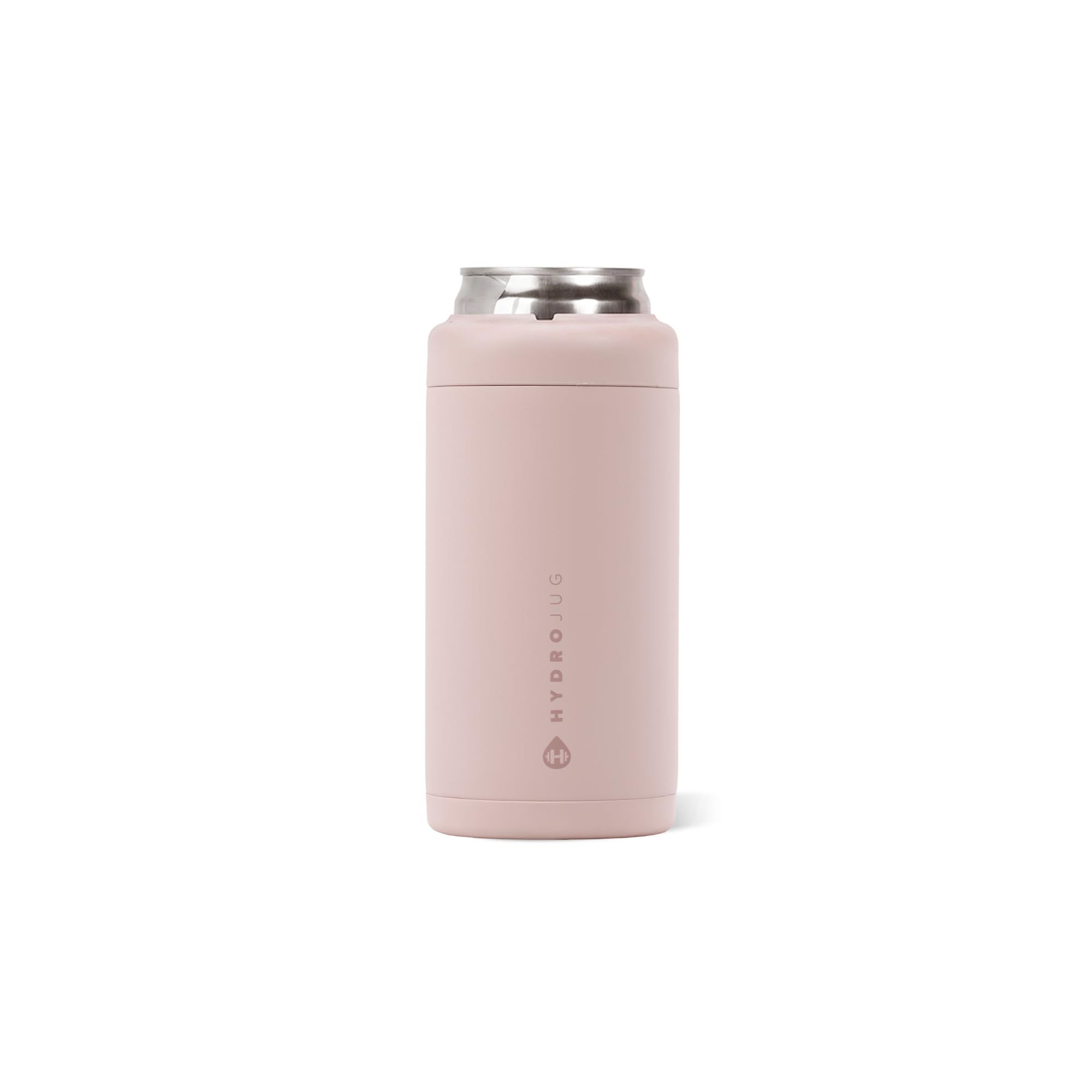 HydroJug Tall Can Cooler 16 oz, Stainless Steel Can Holder, Dusty Rose