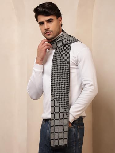 Image of Ravaiyaa - Attitude is everything Men's Reversible Stripe Pattern Winter Wool Scarf, Muffler 72 inchx12 inch Inch