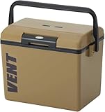 サン カ バンセレーノ ワンプッシュで開閉できる クーラーボックス ジャーマンカーキ(マット仕様) 13.5L 軽量設計 ふたが外せてお手入れ簡単 日本製 フィッシングクーラー 釣り キャンプ 部活 (幅37.5×奥行27×高さ28cm) SVES-#14KA