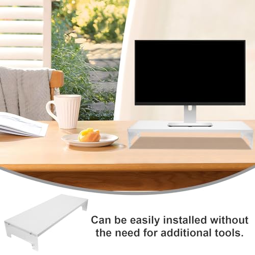 Support de bureau écran et ordinateur portable pour un espace de télétravail épuré