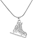 LBBYLFFF Collier Collier De Mode Émail Blanc Coussin De Glace Chaussures Long Pendentif Homme Femme Fille Collier Ras du Cou Anniversaire Festival Date Cadeau