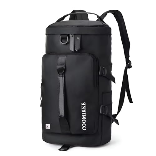 Image of NFI essentials Hiking Bag, Travel Shoulder Backpack, Rucksack Duffle Bag with Shoe Compartment & Wet Clothes for Gym, Duffel Bag for Travelling, Camping & Trekking (46x24x24cm)