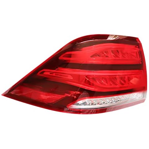 MooneHived Tail light Assembly Fit For 2016 2017 2018 Benz GLE LED Taillight Rear Brake Lamps Assembly Red Lens Direct Replacement 1669065702, 1669065802 Left Driver Side (LH) Cover