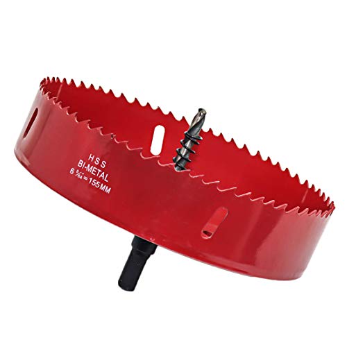 Lc Lictop 155Mm/6.1'' Bi -Metal Wood Hole Saws Bit Tooth Cutting For Cornhole Board Metal Plastic Fiberboard #TOP2