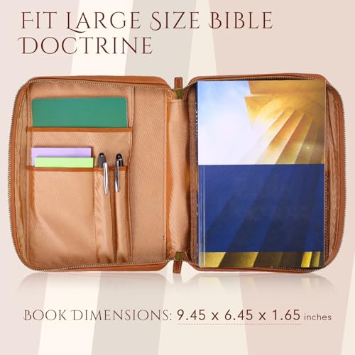 Leather Bible Cover Men Classic