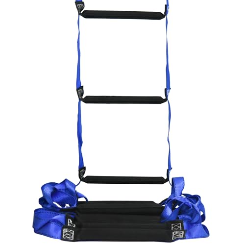 Emergency Fire Escape Ladder 9.8 Feet Portable Safety Rope Ladder Emergency Escape Ladders for 2-3 Story Homes for Windows, Balconies, and Sailboats, Kayaks, Etc by XXFBJNMD - Used condition - US$18.80