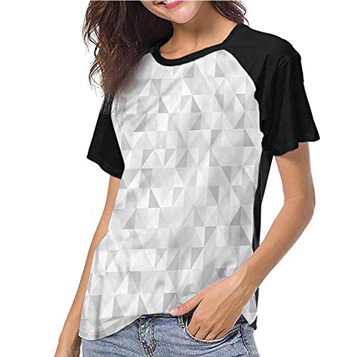 Grey Summer T Shirt S-XXL(This is for Size Extra Large) Geometric Mosaic Squares