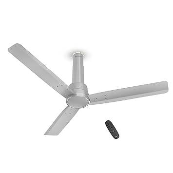 Havells 1200mm Elio BLDC Ceiling Fan | Remote Controlled, High Air Delivery Fan | 5 Star Rated, Upto 60% Energy Saving, 2+1* Year Warranty | (Pack of 1, Grey) - image, photos