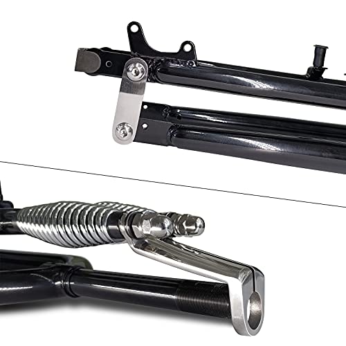 DONSP1986 Deluxe 26" Double Springer Fork 1" Threaded, Disc Brake, V Brake/Bicycle Forks (Black) - Thumbnail 6