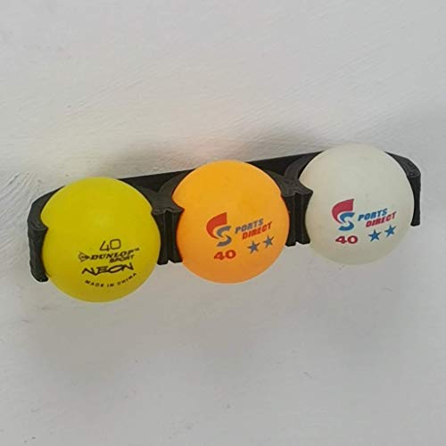 Table Tennis Ping Pong Ball Bracket/Mount for 3 Balls : Screw Fit Black