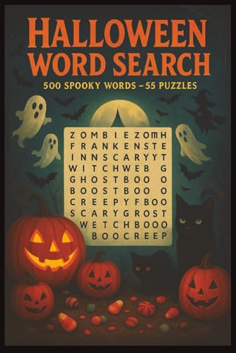 Trick or Treat Word Search: 55 Halloween Puzzles for Fun and Challenge: Boost Your Brain with 55 Spooky Puzzles ? Perfect for Ha