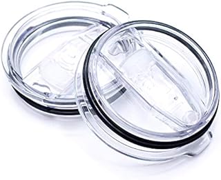 20 oz Tumbler Lids,2 Pack Spill-Proof Splash Resistant Lids, Fits for Yeti, Rtic