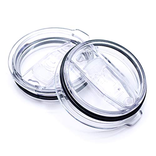 20 oz Tumbler Lids,2 Pack Spill-proof Splash Resistant Lids, Fits for Yeti, Rtic