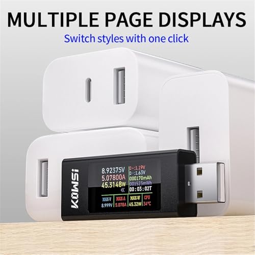 Testeur USB ampèremètre haute précision pour détection de charge rapide en temps réel