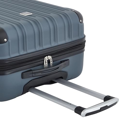 Image of Travelers Club Midtown Hardside 4-Piece Luggage Travel Set, Slate