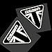 Lot de 2 Autocollants réfléchissants Motif Triumph de Melon Twisted