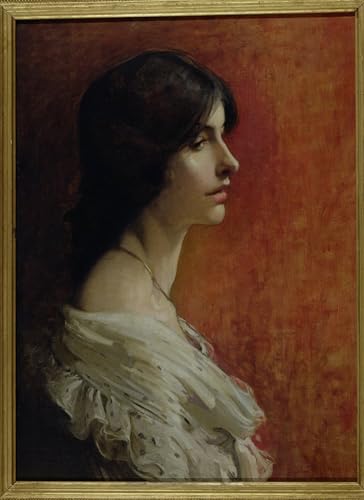 Portrait d'une jeune femme Jebusa Shannon affiche toile 60x90cm pour décoration murale salon