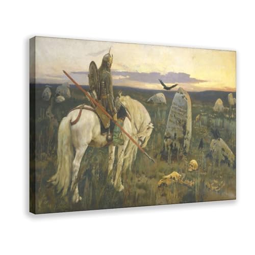 Poster Knight at The Crossroads Viktor Vasnetsov impression toile décoration murale cadre