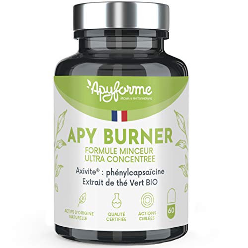 Apyforme - Apy Burner - Brule Graisse Puissant - Idéal Pour la Perte de Poids - A base de Thé Vert Bio et Phényl Capsaïcine - Idéal Pour la Perte de Poids - 60 Gélules - Fabriqué en France Cover