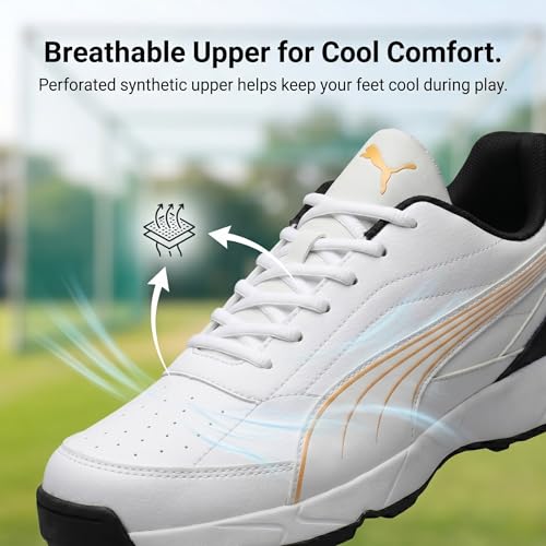 Image of PUMA Men Nu Cricket Shoes | Lightweight Rubber Sports Shoes