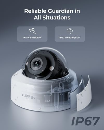 Reolink 5MP HD PoE Spotlight Dome Camera 125° breed, kleur nachtzicht, IK10 vandaalbestendig, smart detectie, tweeweg audio - Afbeelding 5