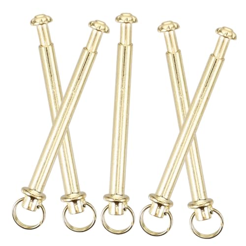 LIFKOME 5セット 扇子修理キット ステンレス製折りたたみ扇子軸リベットとナット 強靭で変形しにくいファンアクセサリー 対応