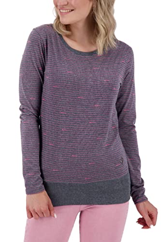 Alife and Kickin ConnyAK Z Longsleeve Mujer, Camisa de Manga Larga, XS-XXL, Marine Melange, M Cover