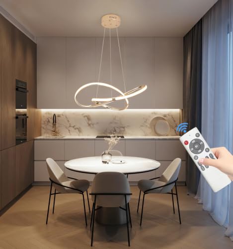 Lampe de table à manger LED réglable, lustre salon et suspension dimmable