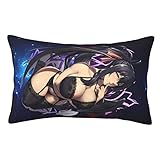 Anime High School DxD Pillow Cases Soft Breathable Throw Pillow Covers Bedding Queen Pillowcases Rectangle Pillow Case with Hidden Zipper 14'X20'