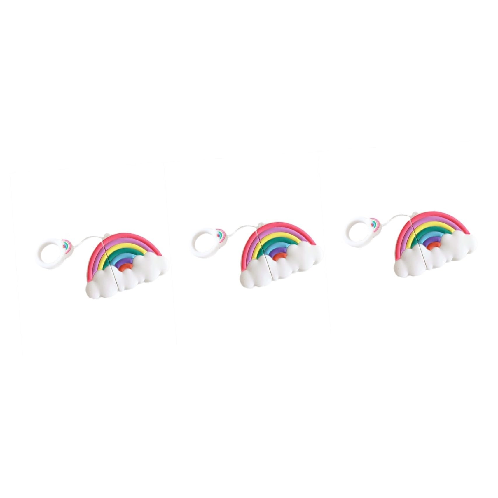 DOITOOL 3 Piezas Caja De Auriculares Inalámbricos Funda Protectora De Auriculares para 3 Cubrir La Cuerda del Lazo Caja De Auriculares De Moda Chica Profesional Las Nubes Estuche Protector