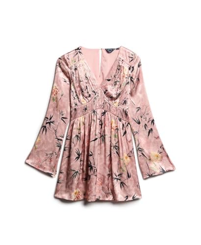 Robe courte manches évasées en jacquard femme Superdry - vue 9