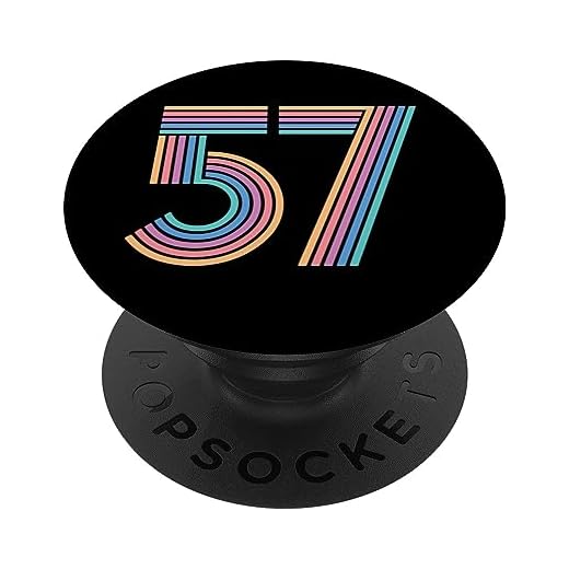 Número 57, Cincuenta y Siete Aniversario Hombres y Mujeres 57 Cumpleaños PopSockets PopGrip Intercambiable