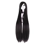 40" Anime Kostüm lange gerade Cosplay Perücke Partei Perücke (schwarz)