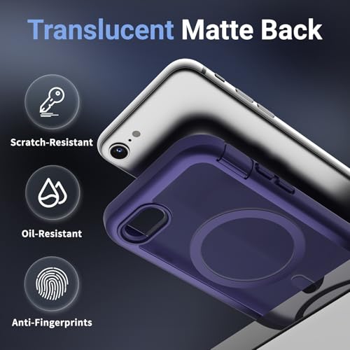 Ratcase Magnetic for iPhone SE 3rd&2nd Case[Screen Protector] [Compatible with MagSafe][Military Grade Drop Protection][Heavy Duty Protection][Shockproof] 2-Layer Durable Bumper Phone Case 4.7"-Purple by Ratcase - Used condition - Image 8