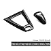 2pcs carbon fiber center console gear shift knob plate for BMW F80 M3 M4 F82 X5M X6M sticker parts