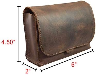 Hide & Drink Leather Fanny Pack for Women & Men, Crossbody Belt Bag, Bourbon Brown, One Size