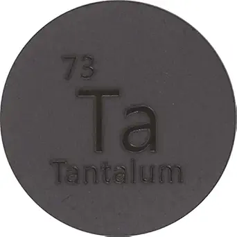 Tantalum (Ta) 24.26mm Metal Disc for Collection or Experiments