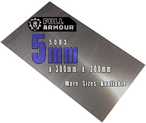5mm Aluminium plate sheet - Grade 5083 (300mm x 200mm)