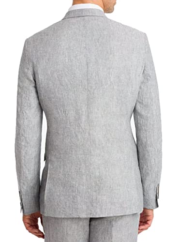 Men's 2 Piece Linen Suit Casual Slim Fit Suits for Men Blazer Pants for Men Wedding Formal Business4