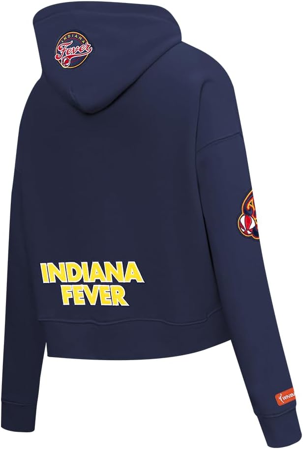 Pro Standard Womens WNBA Indiana Fever Classic Player Name And Number Cropped Pullover Hoodie - Image 4