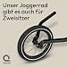 Qeridoo 14' Joggerrad für Einsitzer 2022 | Zubehör für Fahrradanhänger | Jogger-Umrüstsatz | Laufrad-Set für sportliche Nutzung