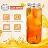 Gatuida 10pcs 16.9oz Empty Plastic Juice Bottles with Caps, Clear PET Beverage Containers for Juicing Drinking Beverage Smoothie Fridge, Leakproof Disposable Drink Bottles
