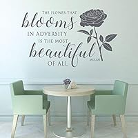 Algopix Similar Product 9 - Mulan Quote Wall Decals Flower Blooms