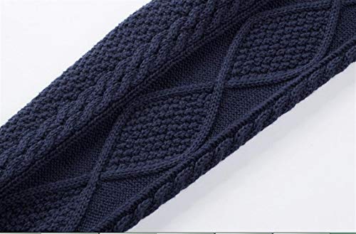 ZZYLHS Suéter masculino casual primavera 100% algodão quente pulôver masculino 3D geométrico macio p