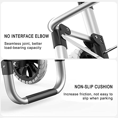 Z-SEAT Zusammenklappbarer Einkaufswagen Leichter Einkaufstrolley aus Aluminiumlegierung Haushalts-Push-Pull… – Bild 6