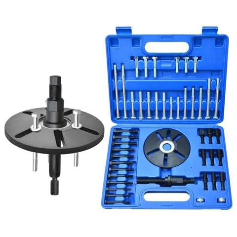 LainKeen Harmonic Balancer Puller Removal & Install Tool Kit Flywheel Remover Crankshaft Pulley Removal Installation Set Universal Harmonic Balancer, Gear Pulleys, Steering Wheel Pulling Set Cover