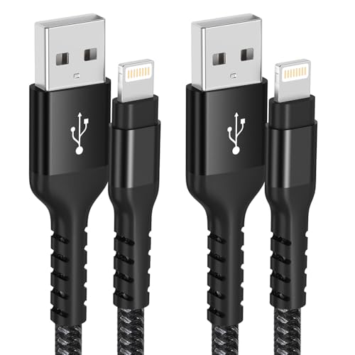 Azhizco Lightning Cable 3M 2Pack, Long iPhone Charger Cable MFi Certified USB A to Lightning Cable iPhone Cable Fast Charging for iPhone 14 13 12 11 Pro Max Mini XS XR X 8 Plus iPad